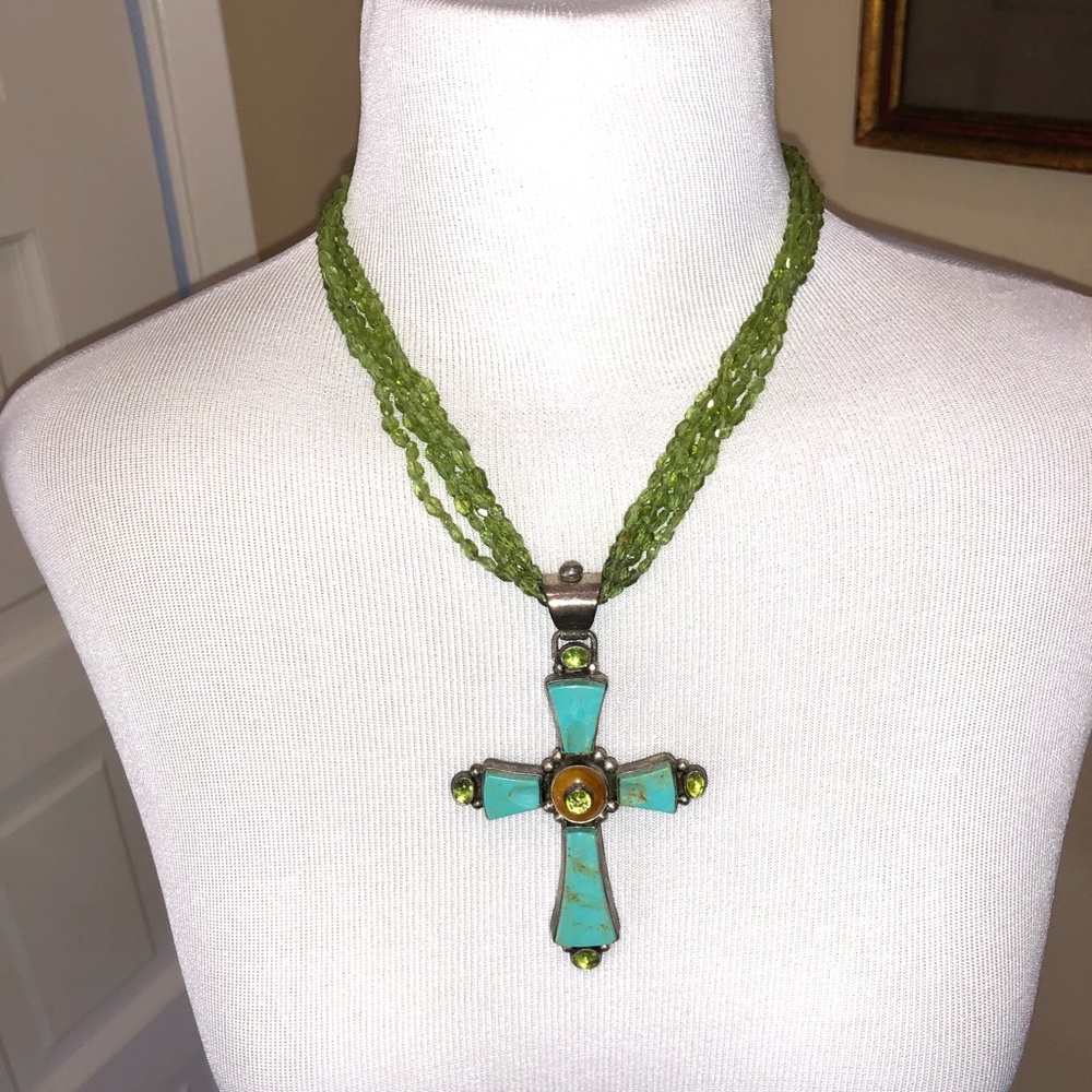 Telluride handmade cross necklace